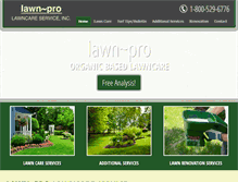 Tablet Screenshot of lawnprolawncare.com